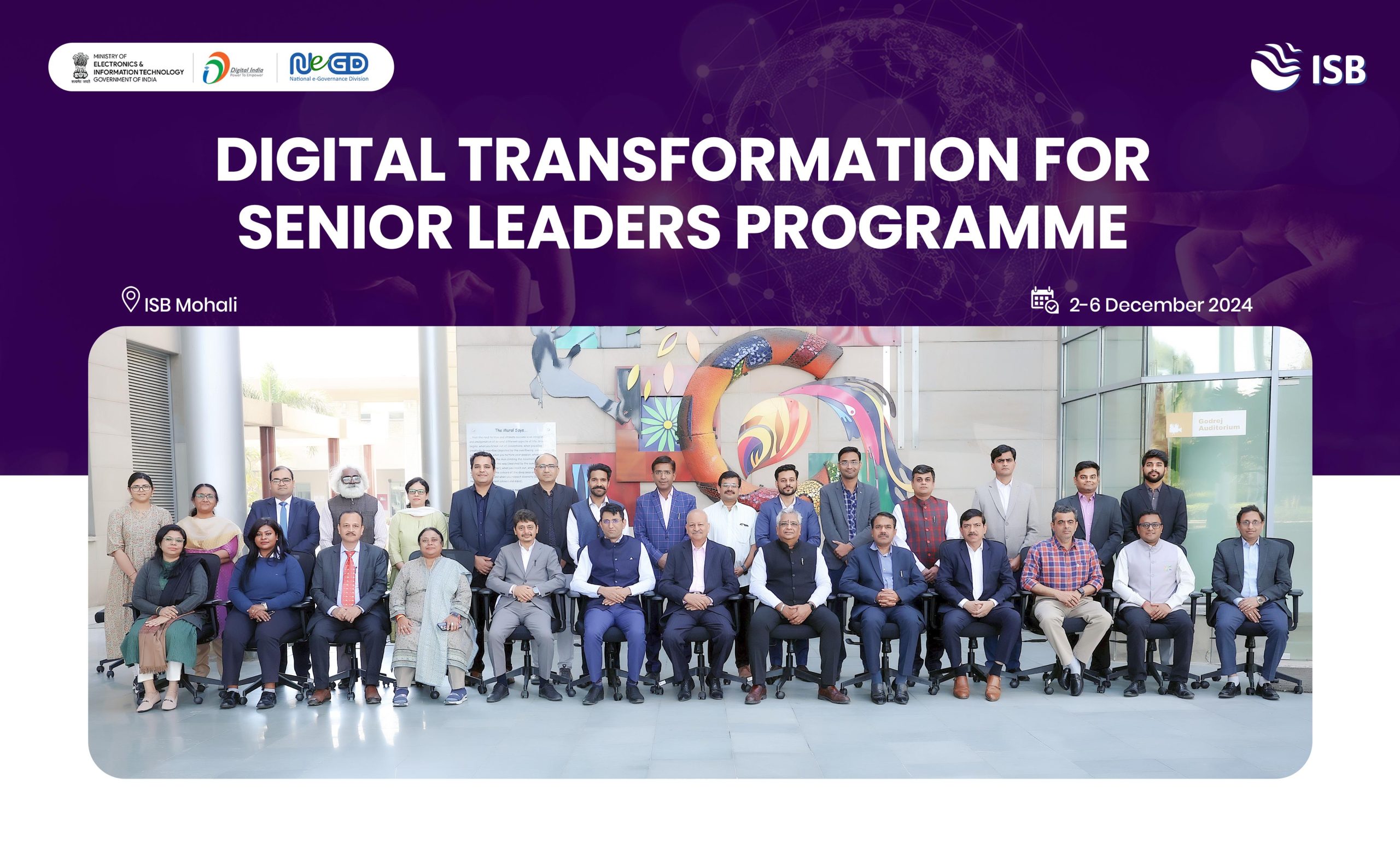 5-day Training Program on “Digital Transformation for Senior Leaders” at ISB Mohali