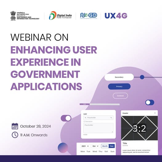 NeGD hosts a Webinar on UX4G
