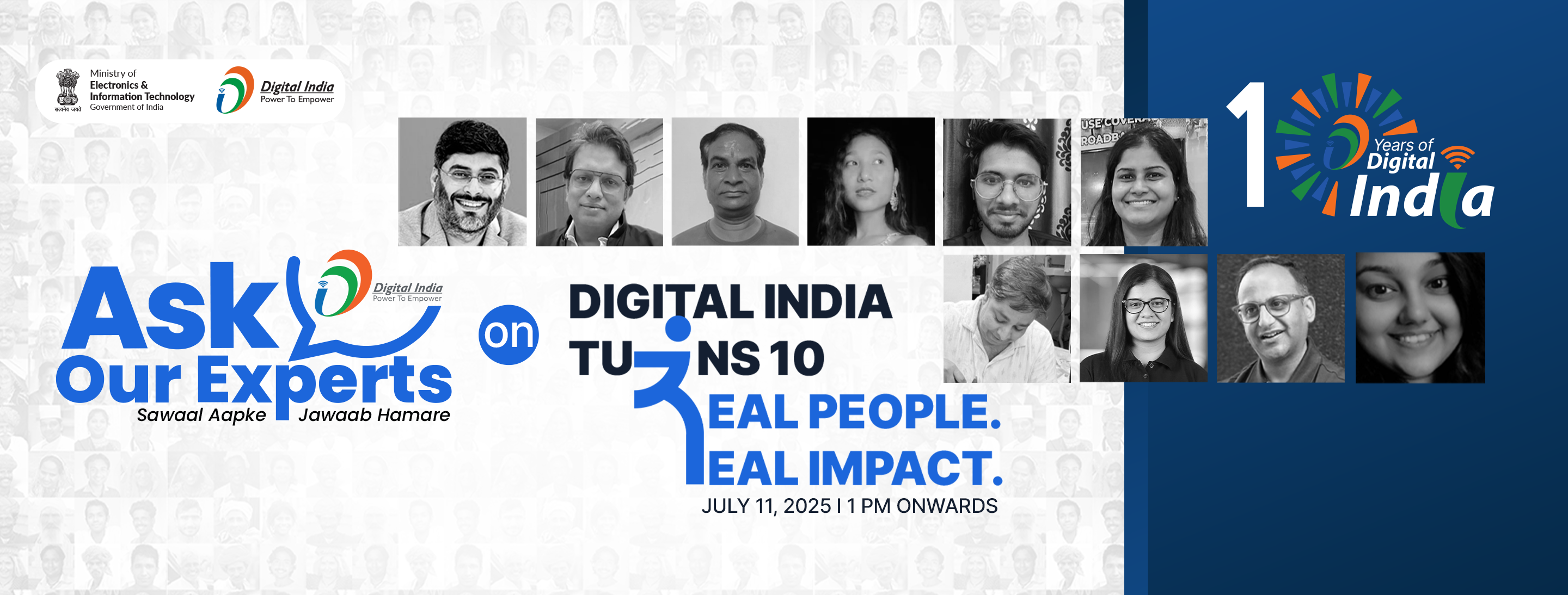 Ask Our Experts on Digital India Turns 10: Real People. Real Impact.