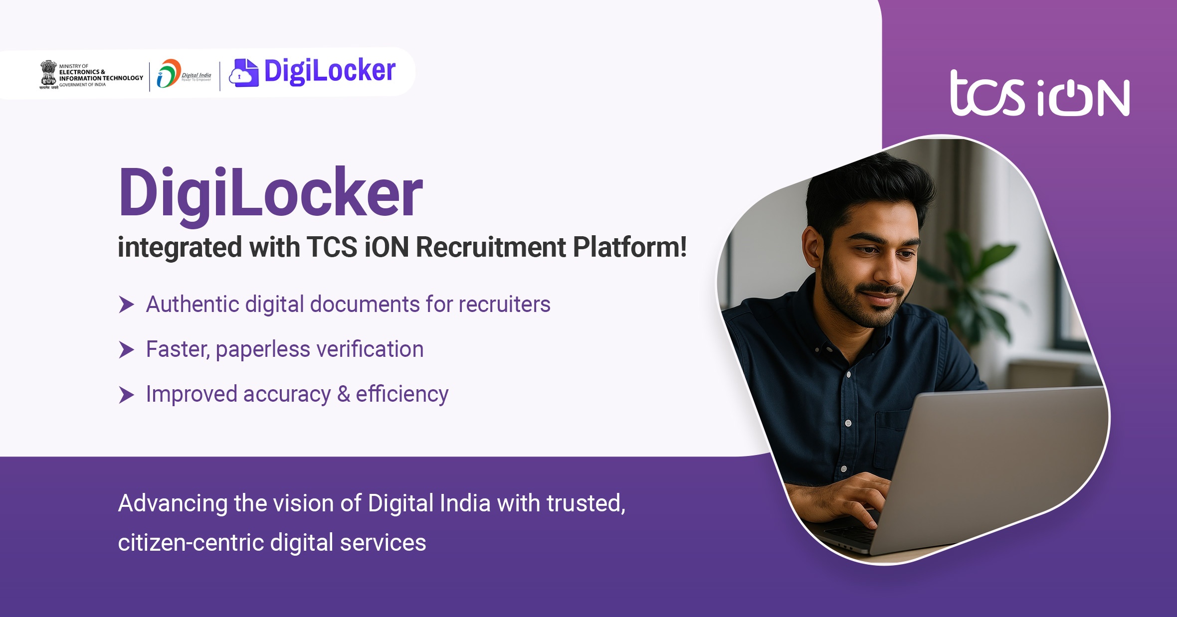 NeGD Announces Successful Integration of DigiLocker with TCS iON Recruitment Workflow