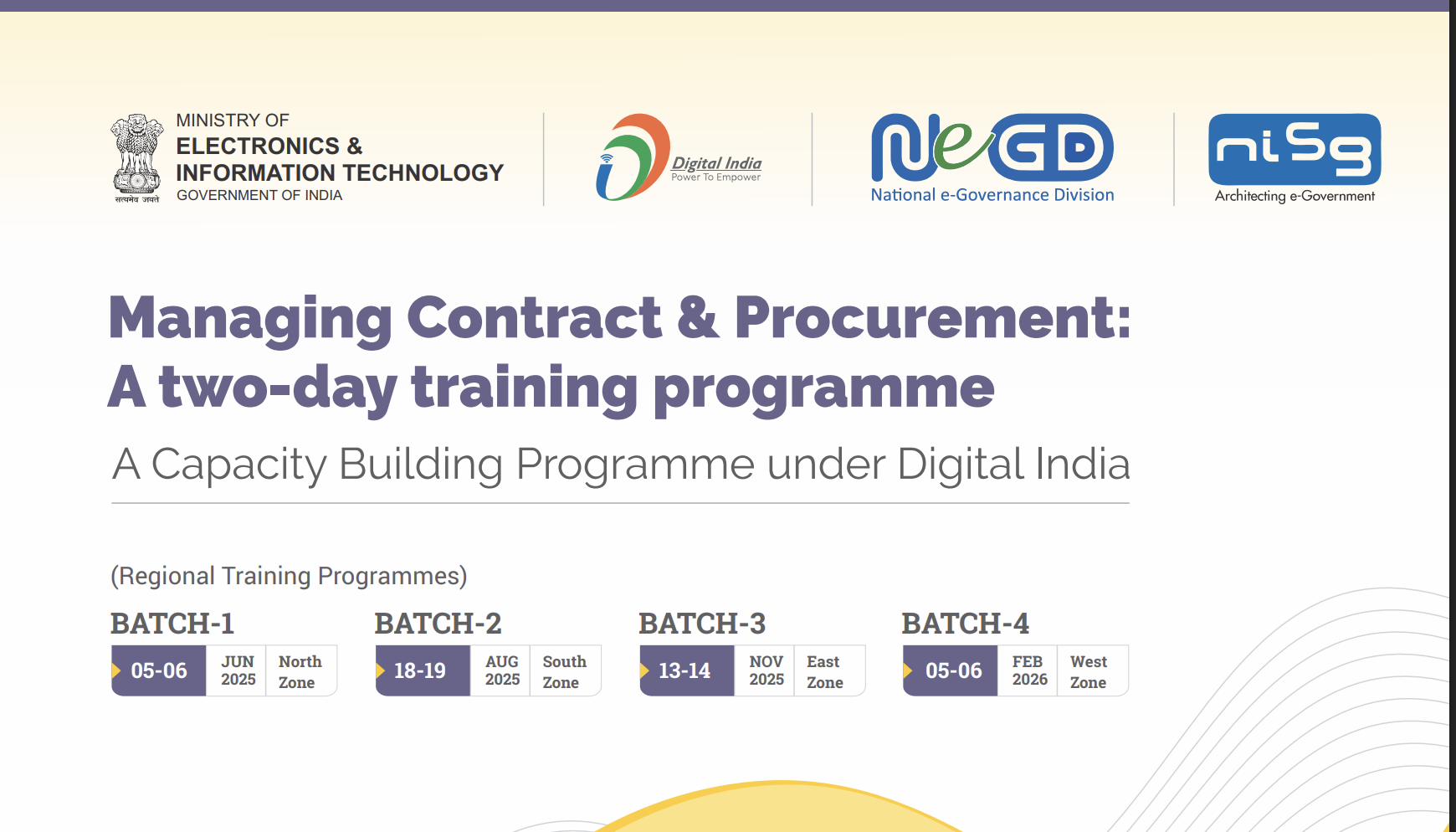 Two-day training programme Managing Contract & Procurement in Bhubaneswar